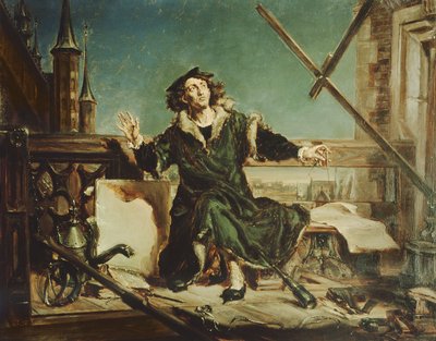 Copérnico en la torre de Frombork de Jan Alojzy Matejko